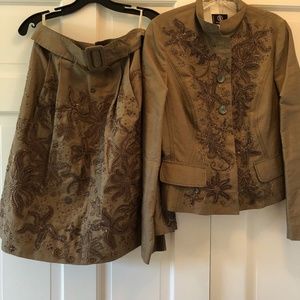 Bogner Jacket and Skirt Set (Size Small)